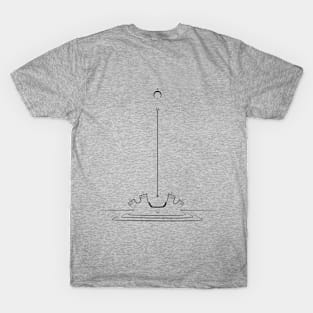 minimalist raindrop T-Shirt